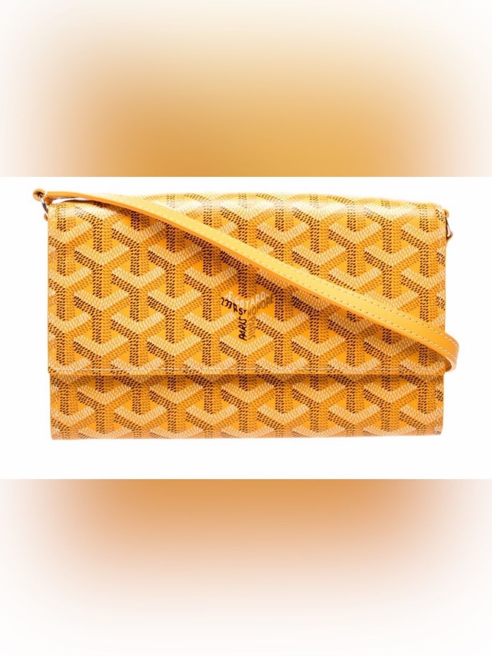 Yellow Goyard Goyardine Varenne Crossbody Bag